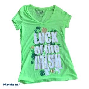 Rocker Girl Luck of the Irish tee
